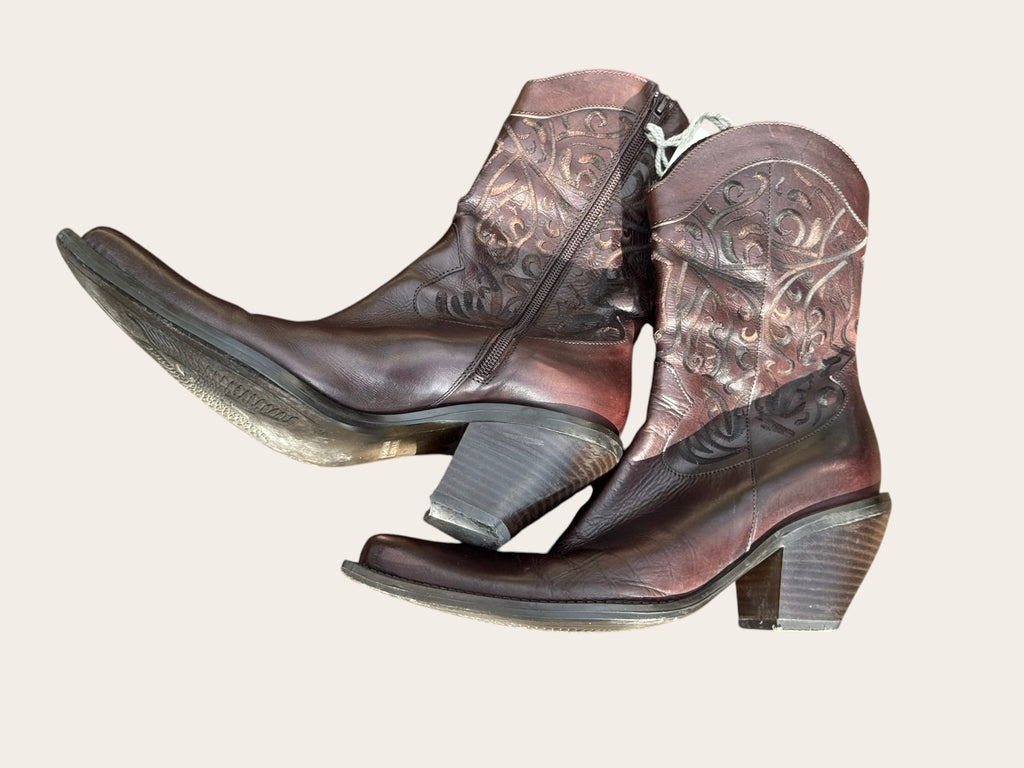 Santiags Donna Piu en cuir – Marron – T.39 – Femme — vue principale