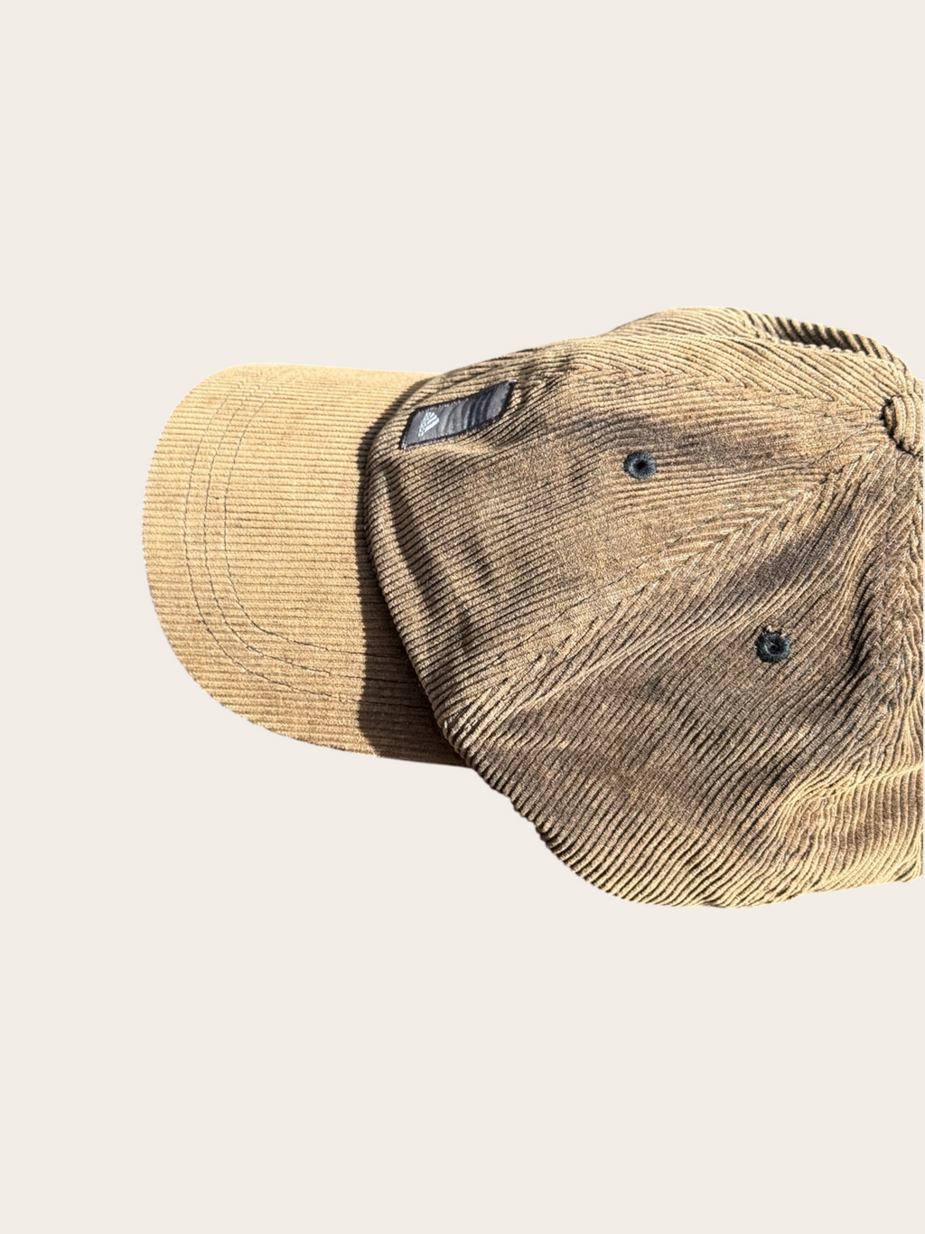 Casquette Adidas en velours côtelé – Marron – Taille unique – Mixte – Vintage — photo complémentaire 2