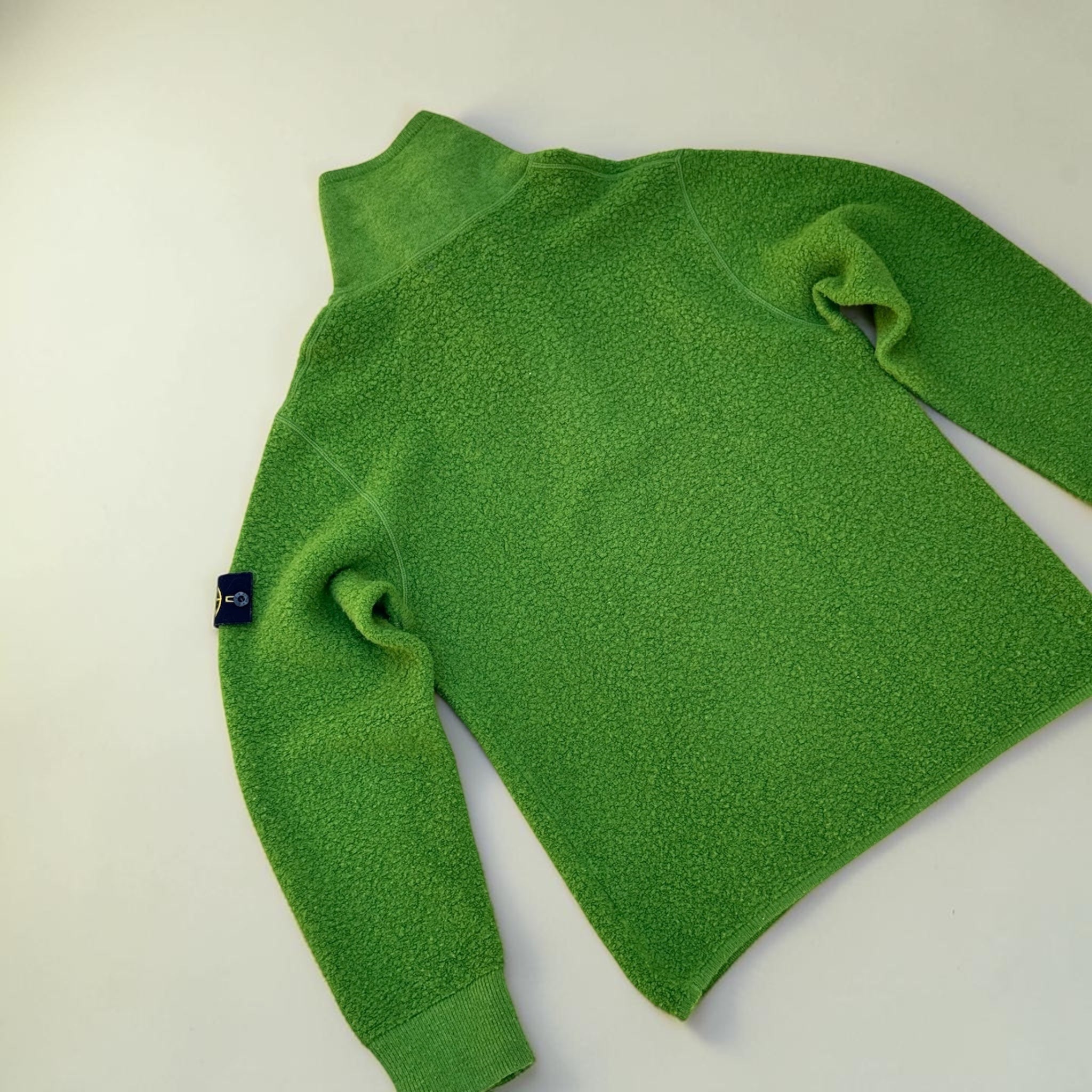 Pull Stone Island Demi-Zip Vert Vintage L Mixte