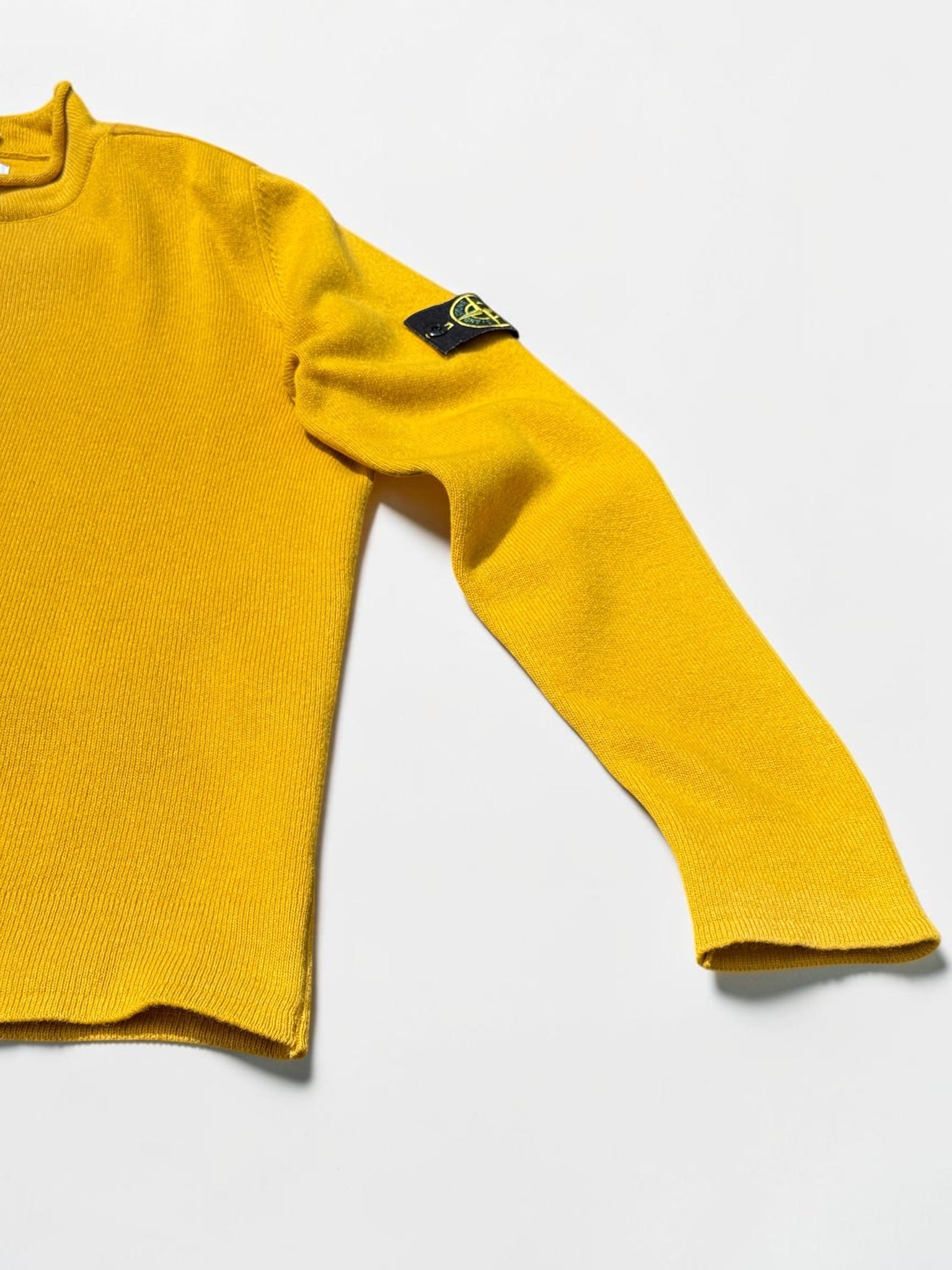 Pull Stone Island Jaune Moutarde Homme Taille M
