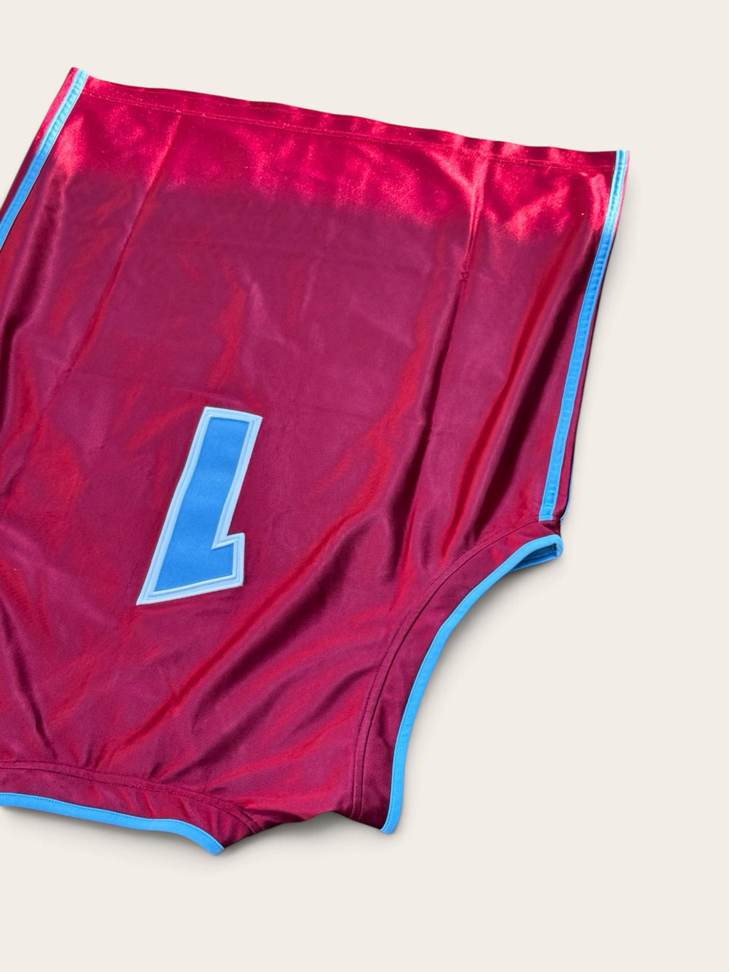 Adidas Basketball Jersey No. 1 – Burgundy – L – Unisex – Vintage