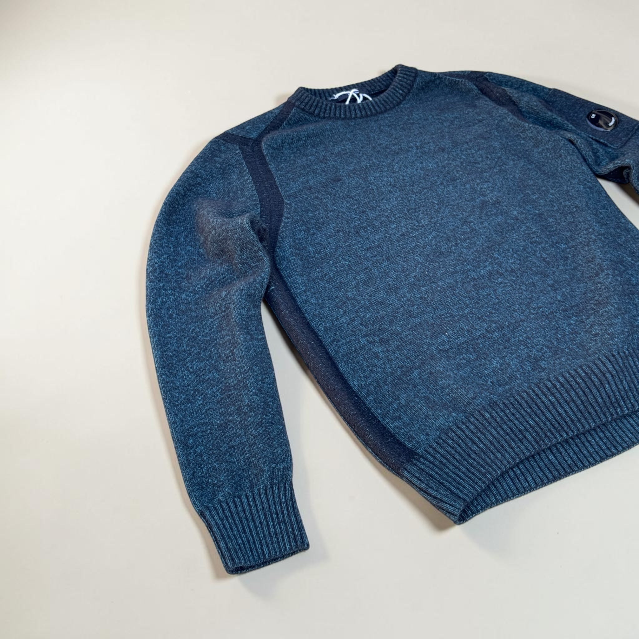 Pull C.P. Company Fleece Knit Bleu - L - homme