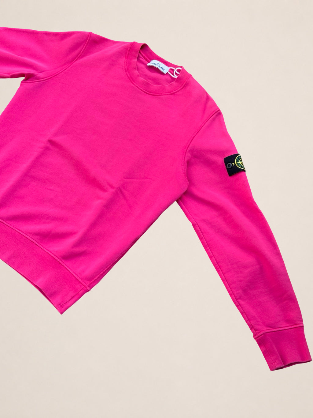 Sweat Stone Island col rond – Rose fuchsia – S – Mixte — photo complémentaire 2