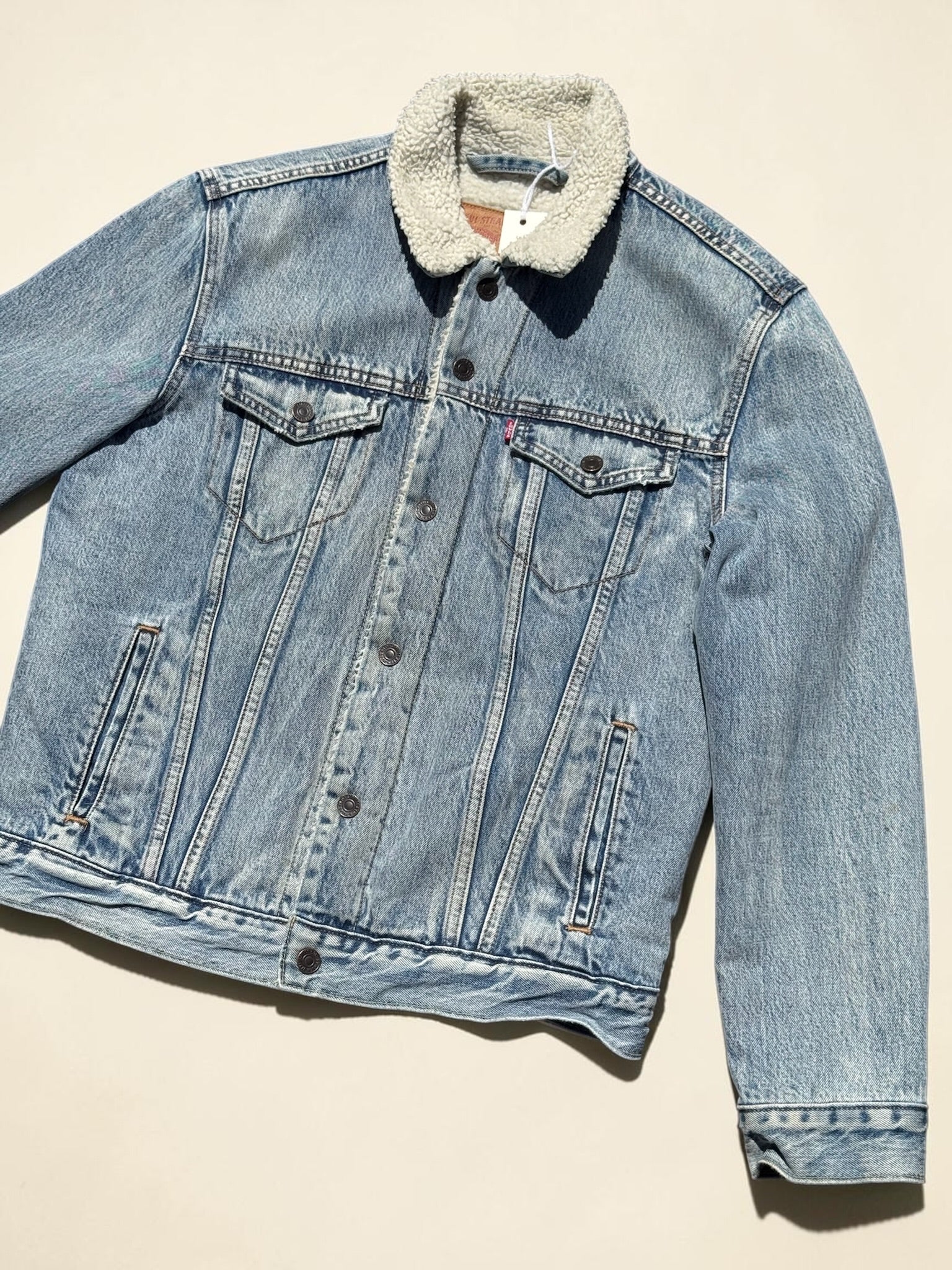 VESTE LEVI’S SHERPA DENIM BLEU CLAIR M HOMME