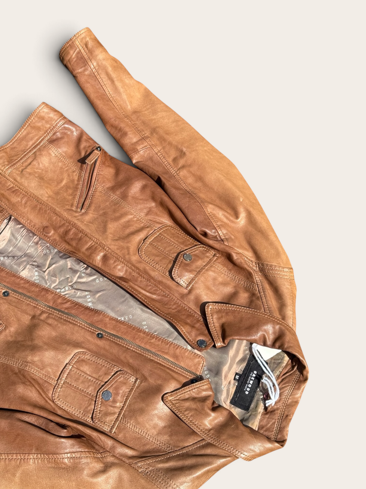 Veste en cuir – Oakwood – M – Femme