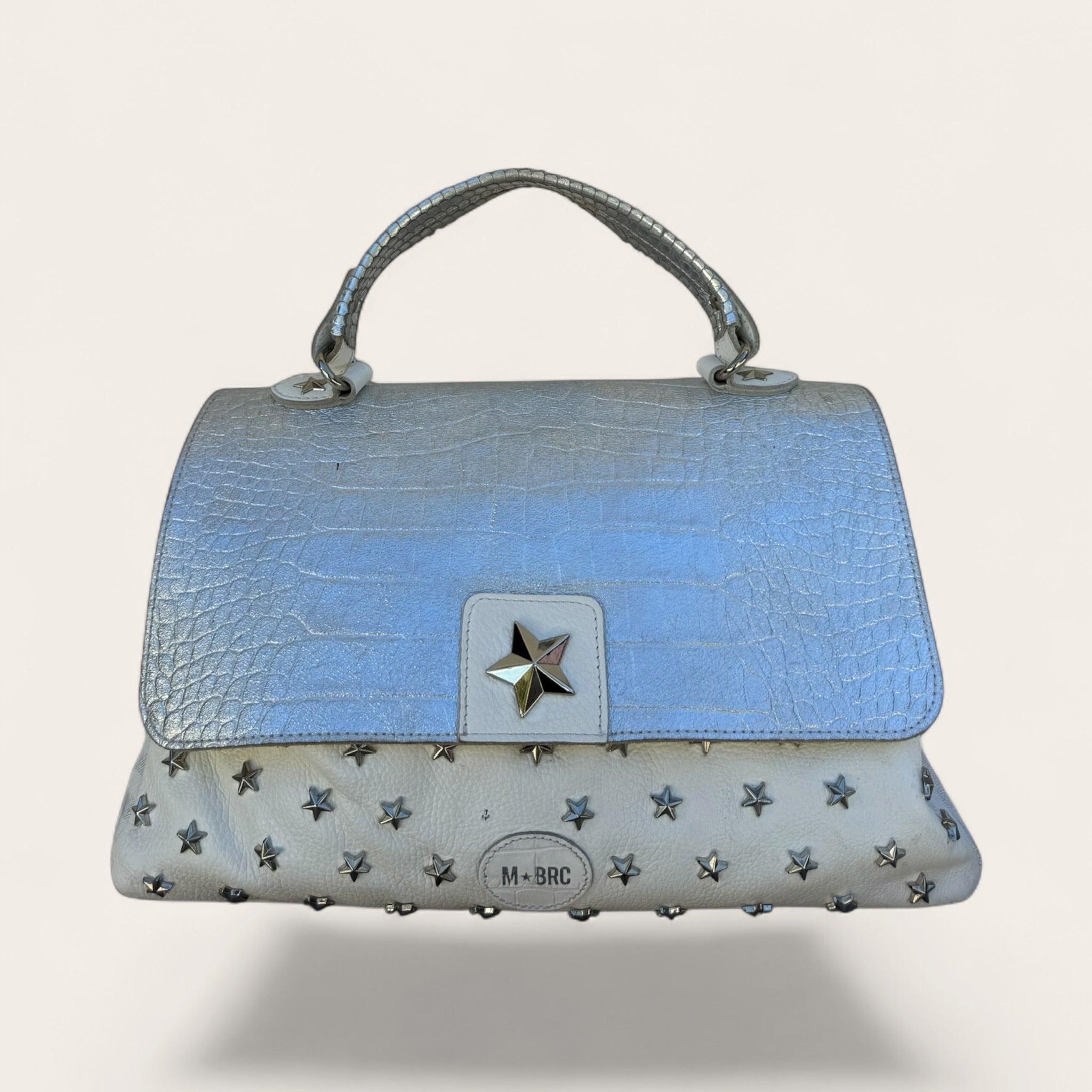 Sac M★BRC en cuir étoilé – Argenté – Taille unique – Femme — vue principale