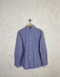 Chemise Polo Ralph Lauren Carreaux Violet Blanc M Mixte