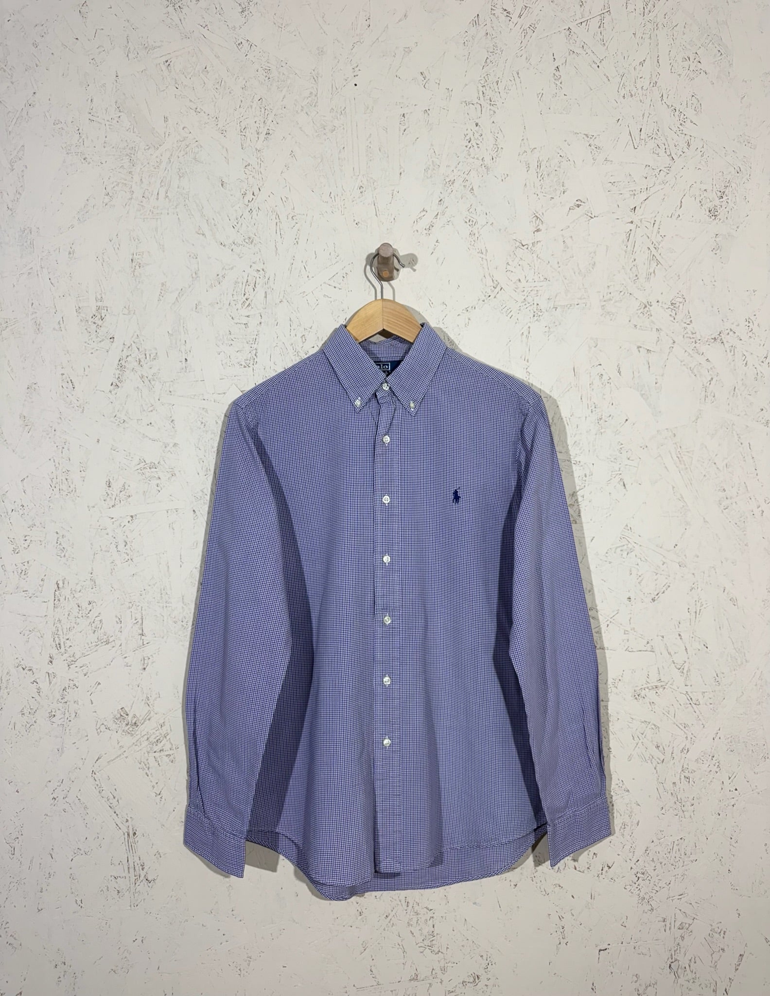 chemise Carreaux Polo Ralph Lauren Violet/Blanc – M - mixte