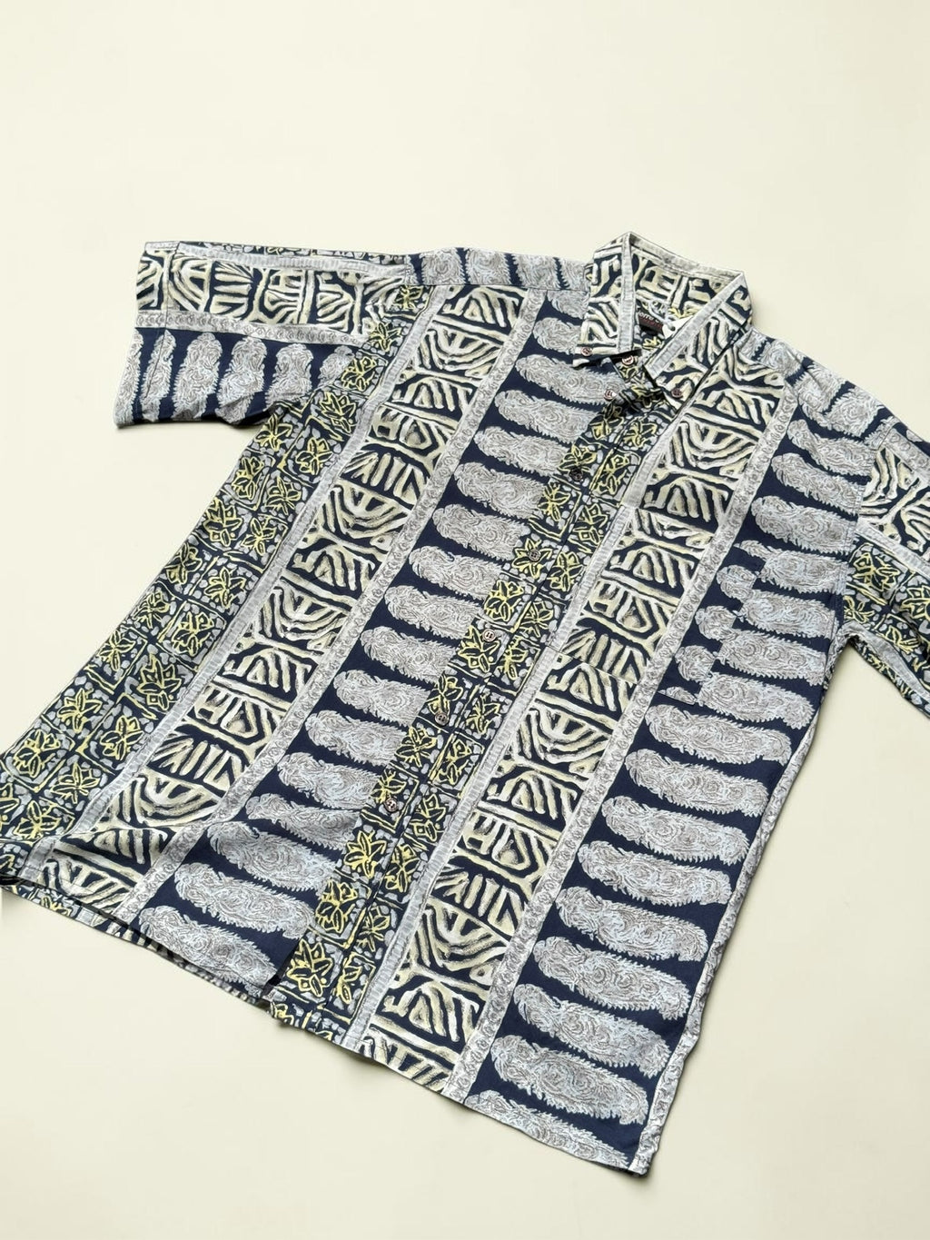 Vintage Pierre Cardin geometric print shirt multicolour size L men's