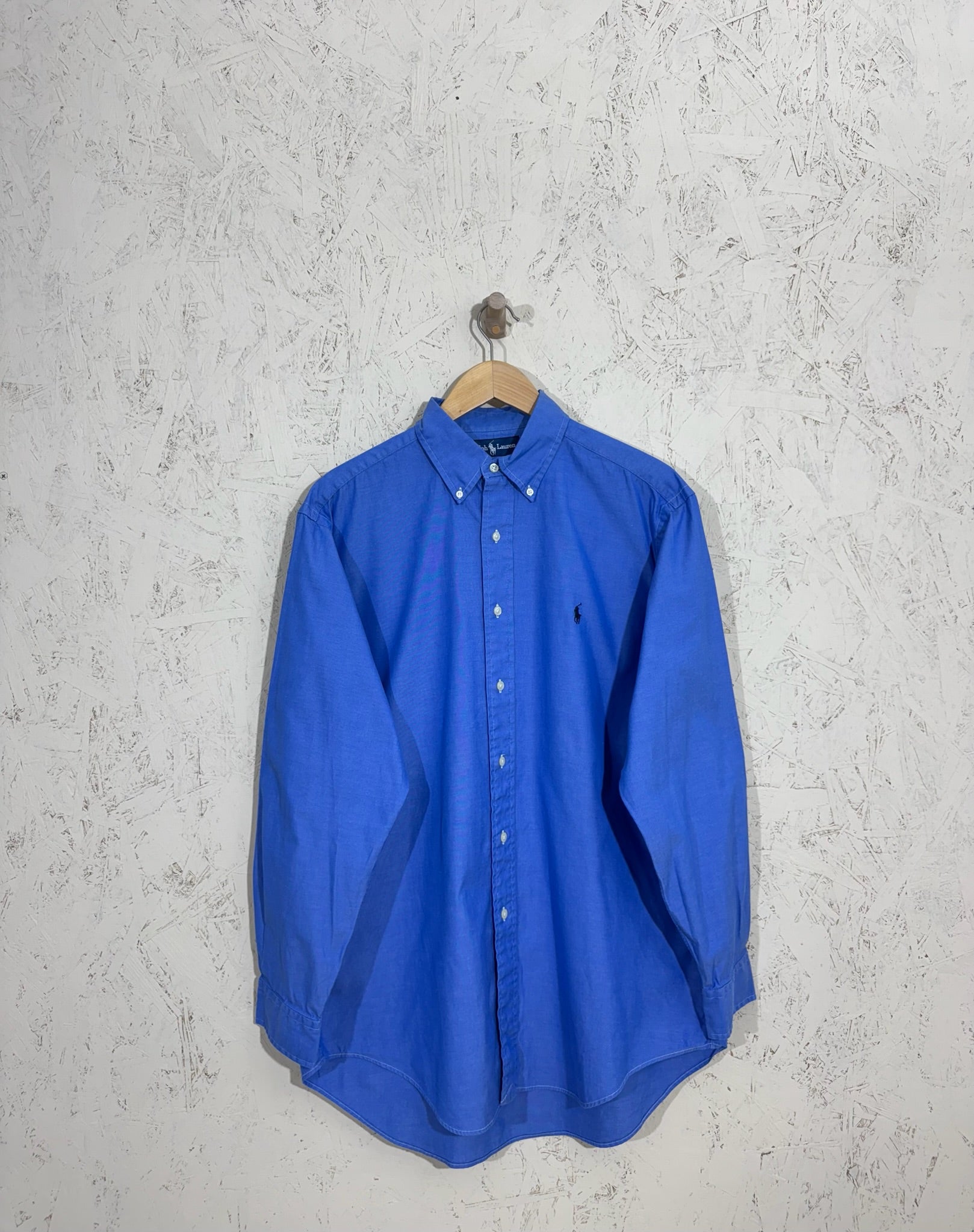 Chemise Ralph Lauren Oxford Bleue – M - vintage - Homme