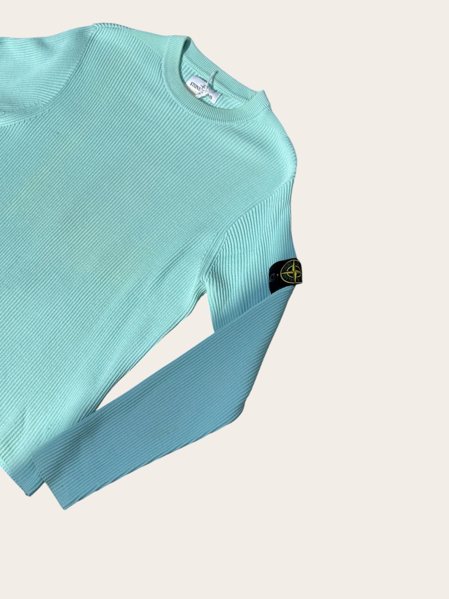 Pull Stone Island Bleu Menthe - Taille M - mixte