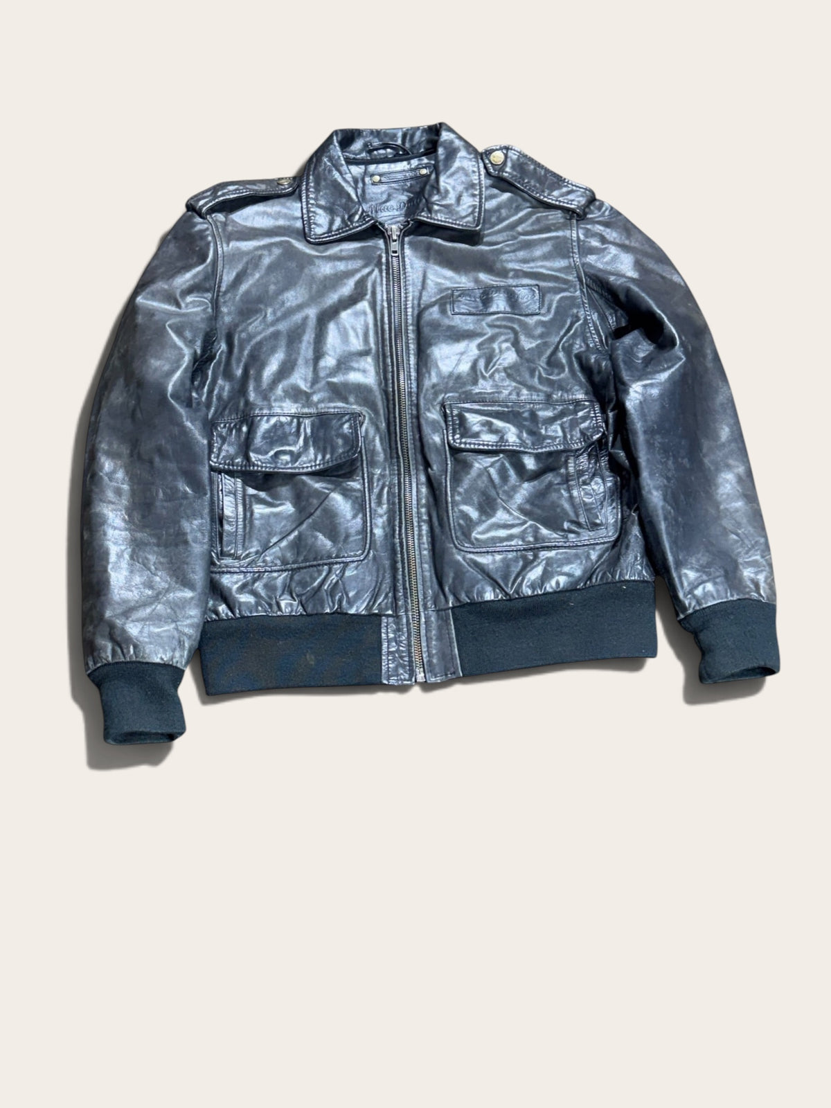 Veste en cuir – Mac Douglas – XL – Homme