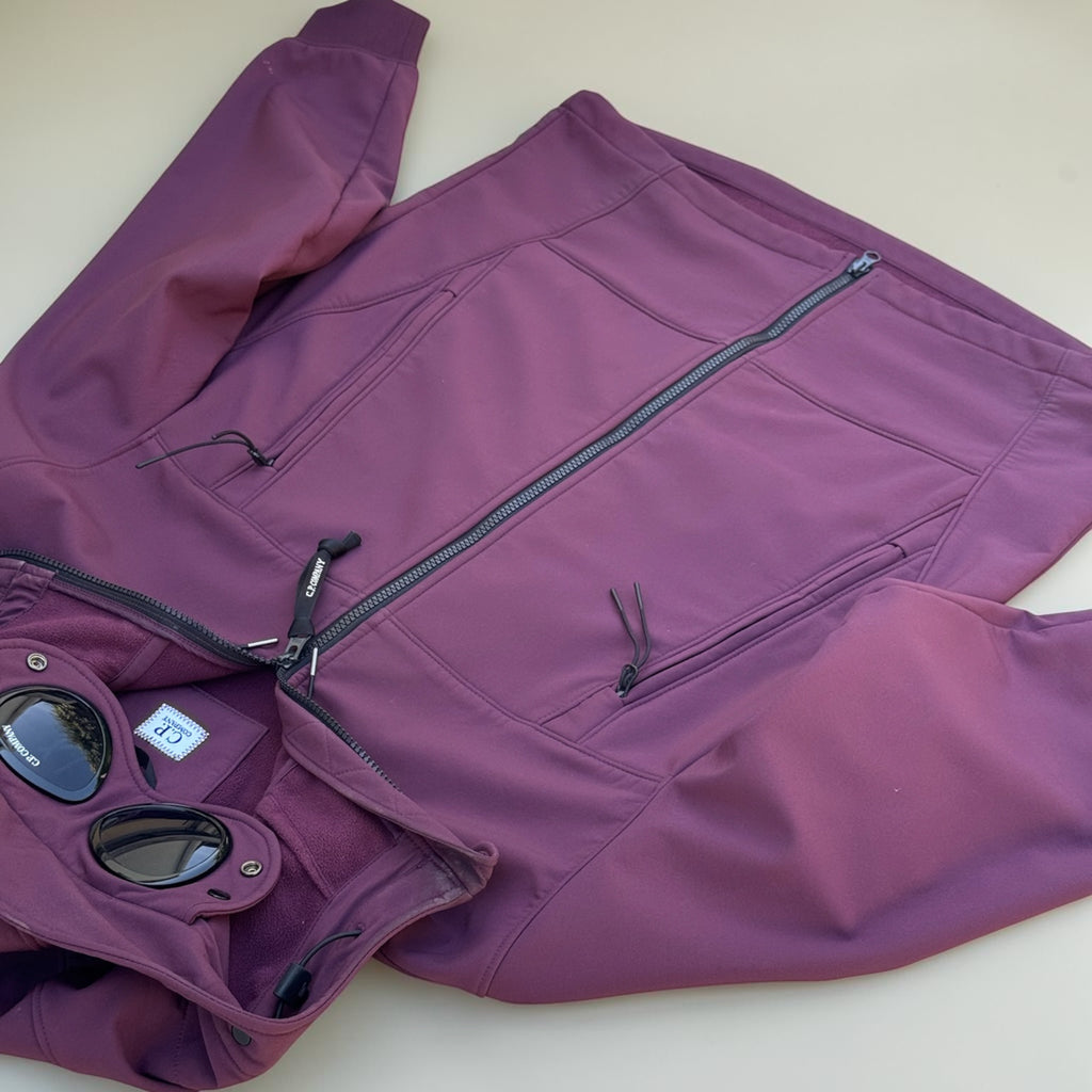 Veste C.P. Company Soft Shell Goggle Jacket – Prune – M – Mixte — photo complémentaire 3
