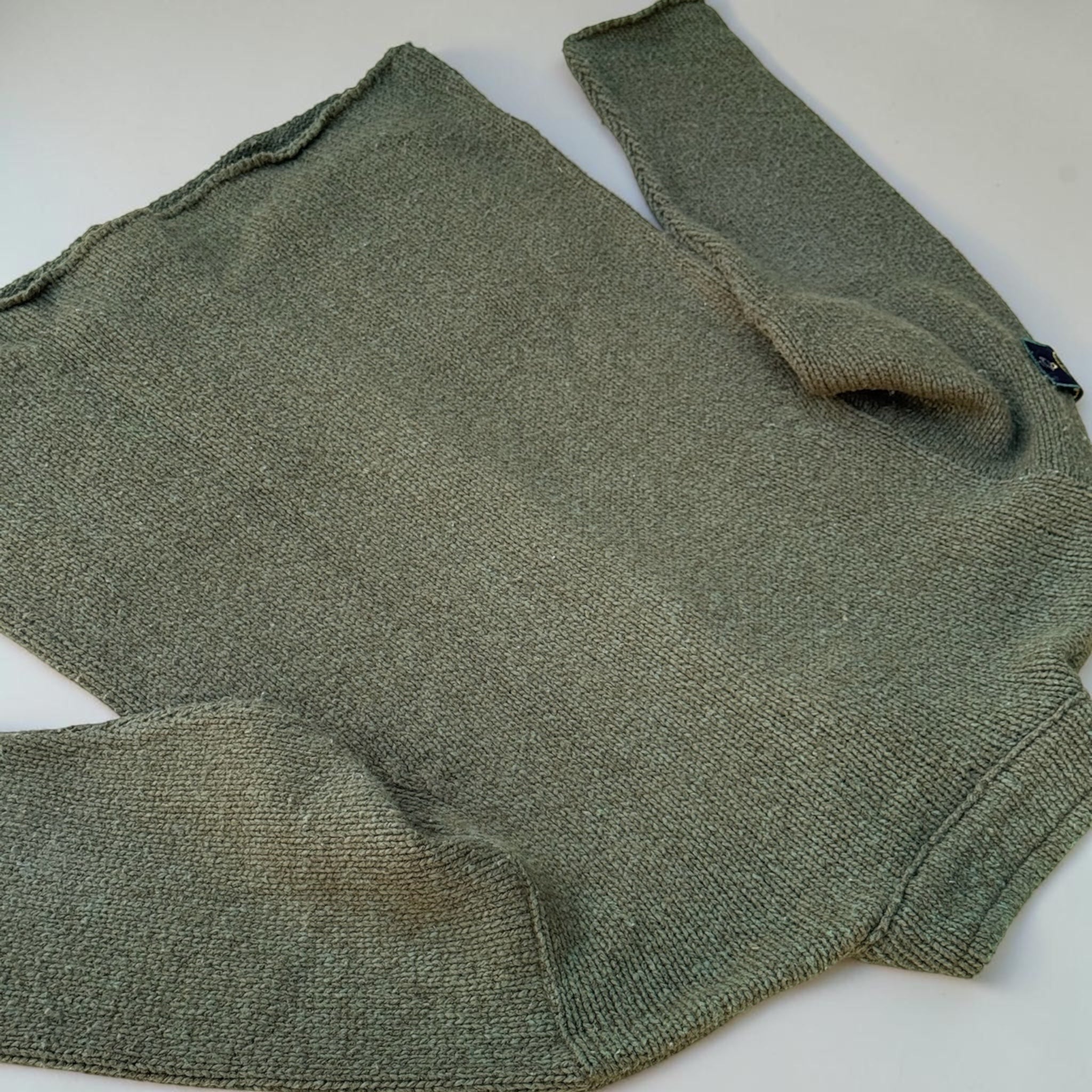 CARDIGAN STONE ISLAND VERT KAKI – L – VINTAGE – mixte