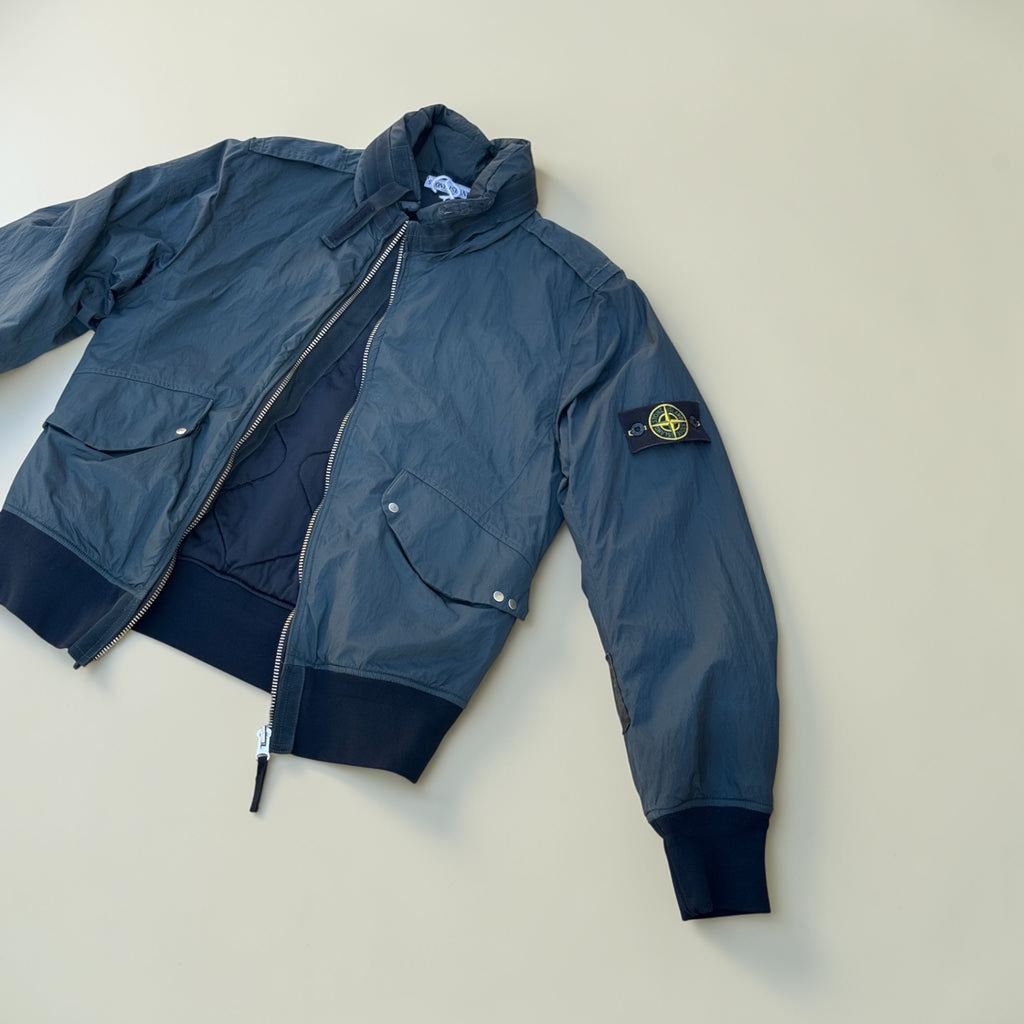 Bomber Stone Island Nylon Metal – Bleu – M – Mixte – Vintage — vue principale