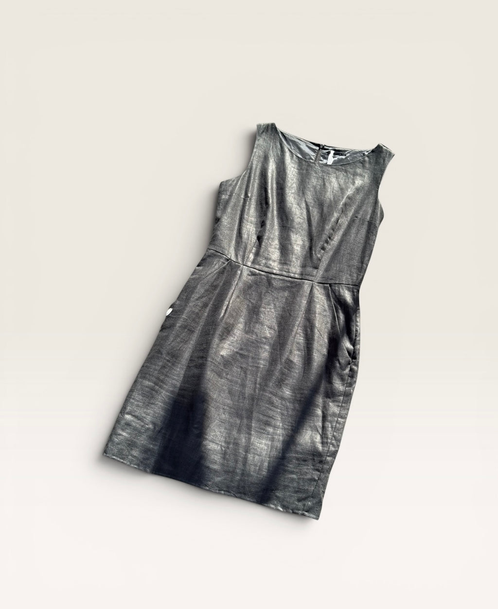 Robe IKKS en lin – Noire – T.38 – Femme — vue principale