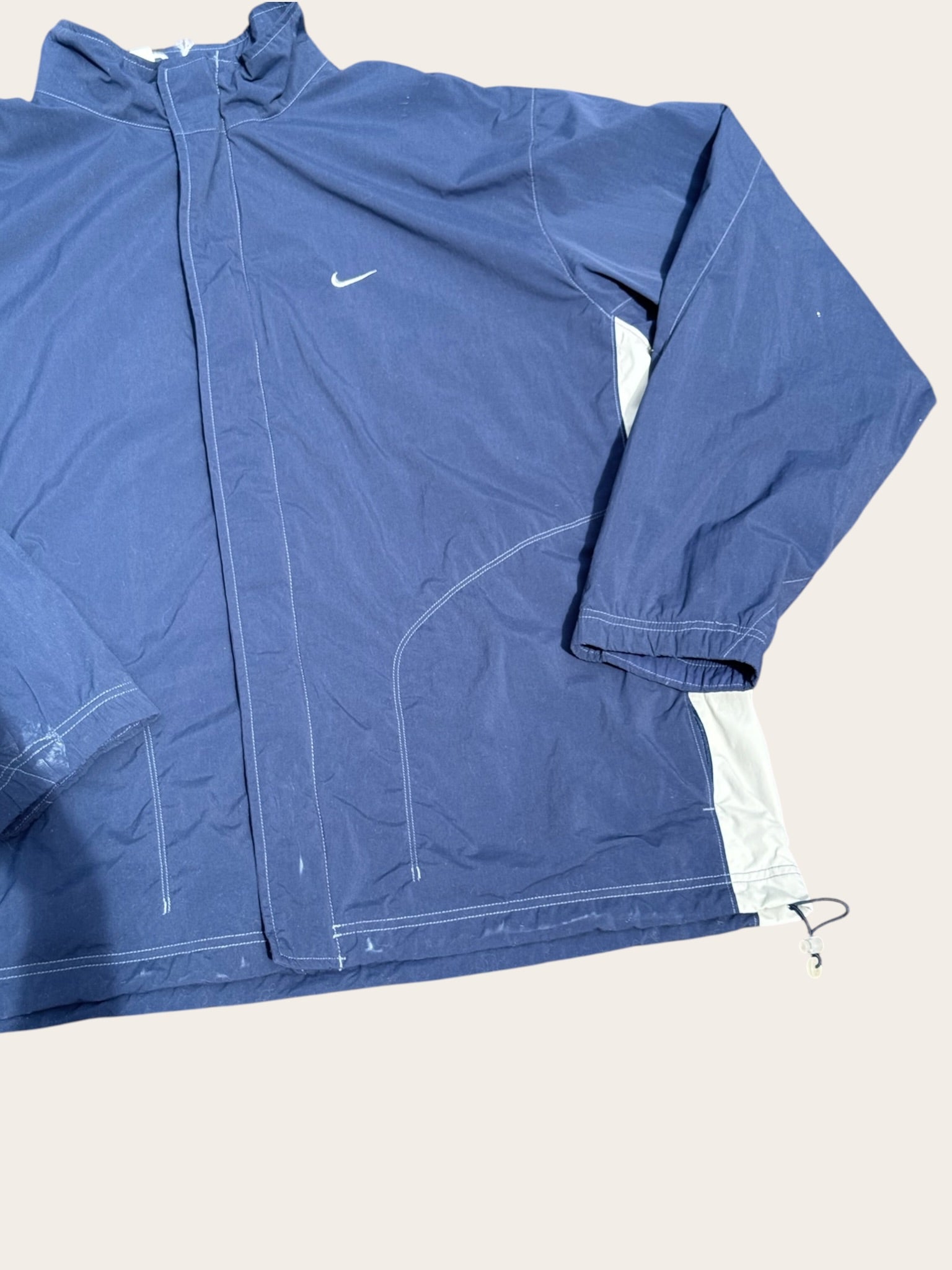Veste Nike Vintage Homme XXL Bleu Marine Swoosh Brodé
