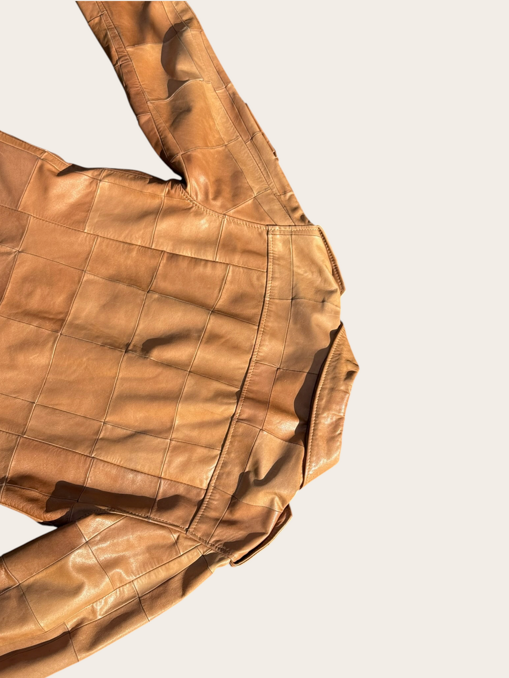 Veste en cuir Levi’s Patchwork – Camel – L – Mixte — photo complémentaire 6