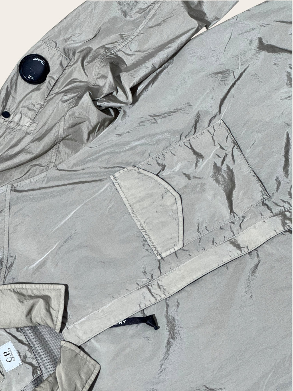 Veste C.P. Company Chrome-R – Kaki métallisé – XXL – Mixte — photo complémentaire 3