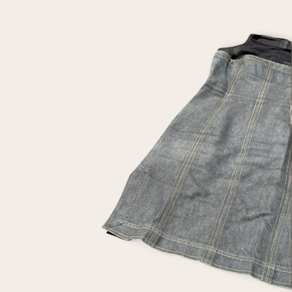 Cop.Copine Denim Dress – Grey – XS/S – Women's – Y2K