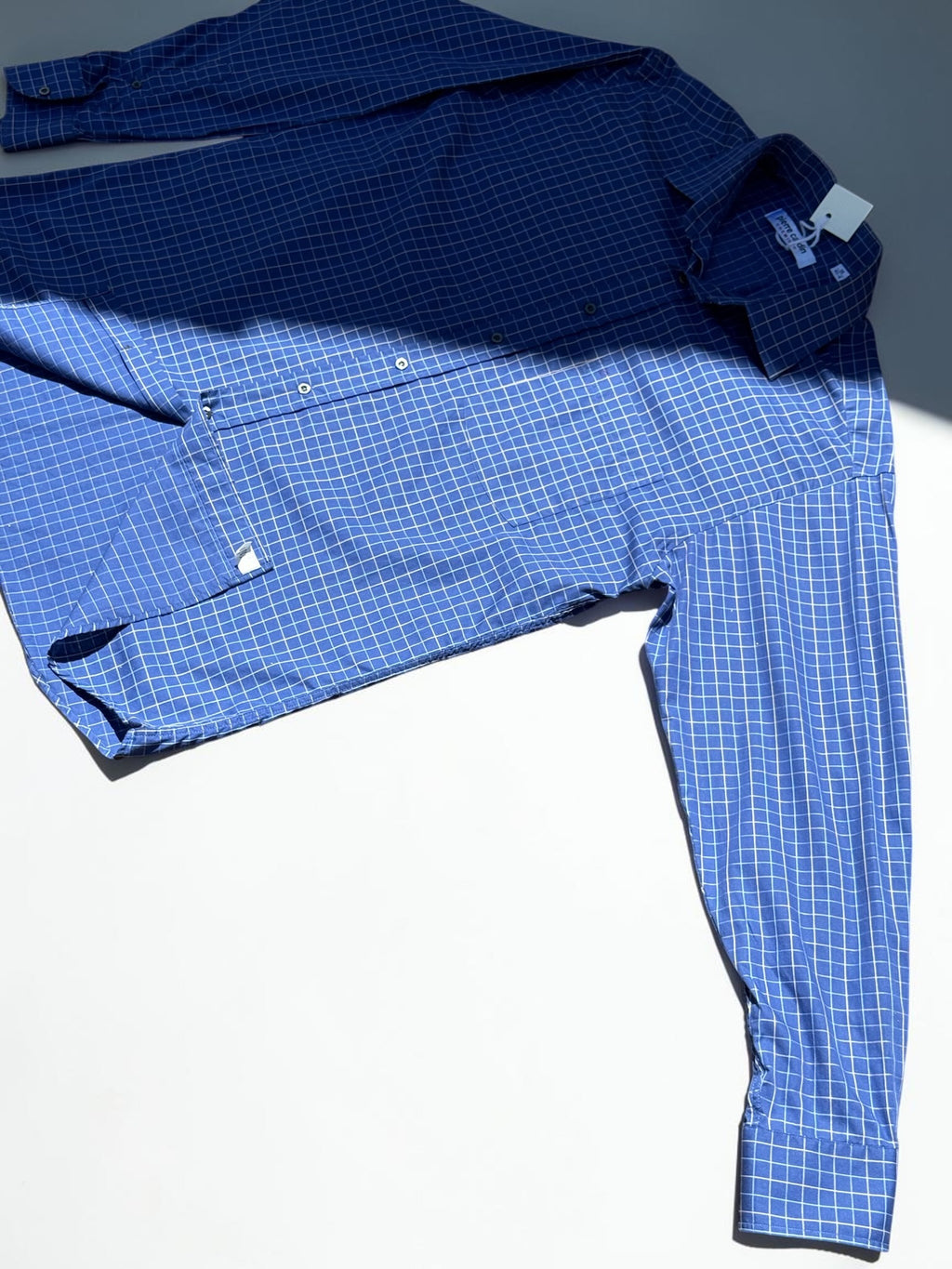 Pierre Cardin checked shirt blue size 16/41-4 men's – view 2
