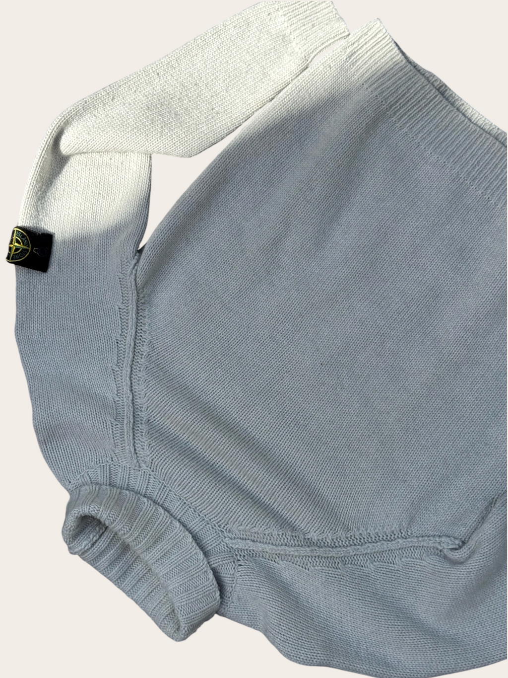 Pull Stone Island col roulé – Blanc – L – Mixte — photo complémentaire 3