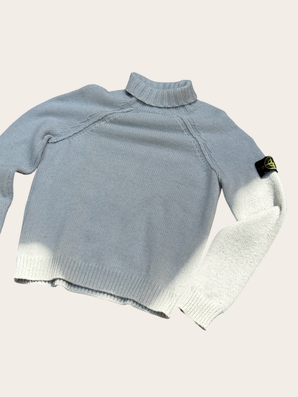 Pull Stone Island col roulé – Blanc – L – Mixte — vue principale