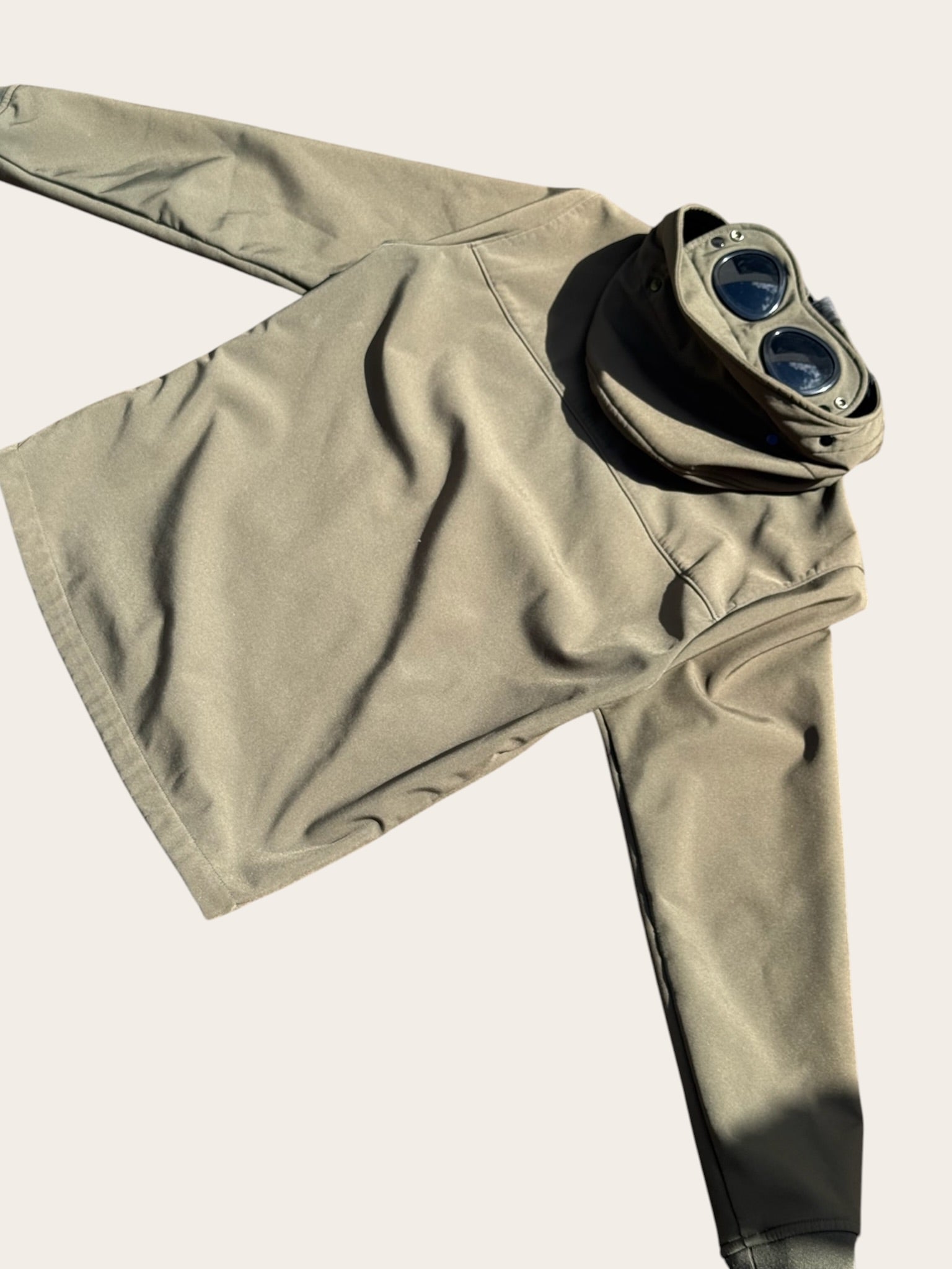 Veste C.P. Company Goggle Jacket Softshell Kaki Homme Taille S