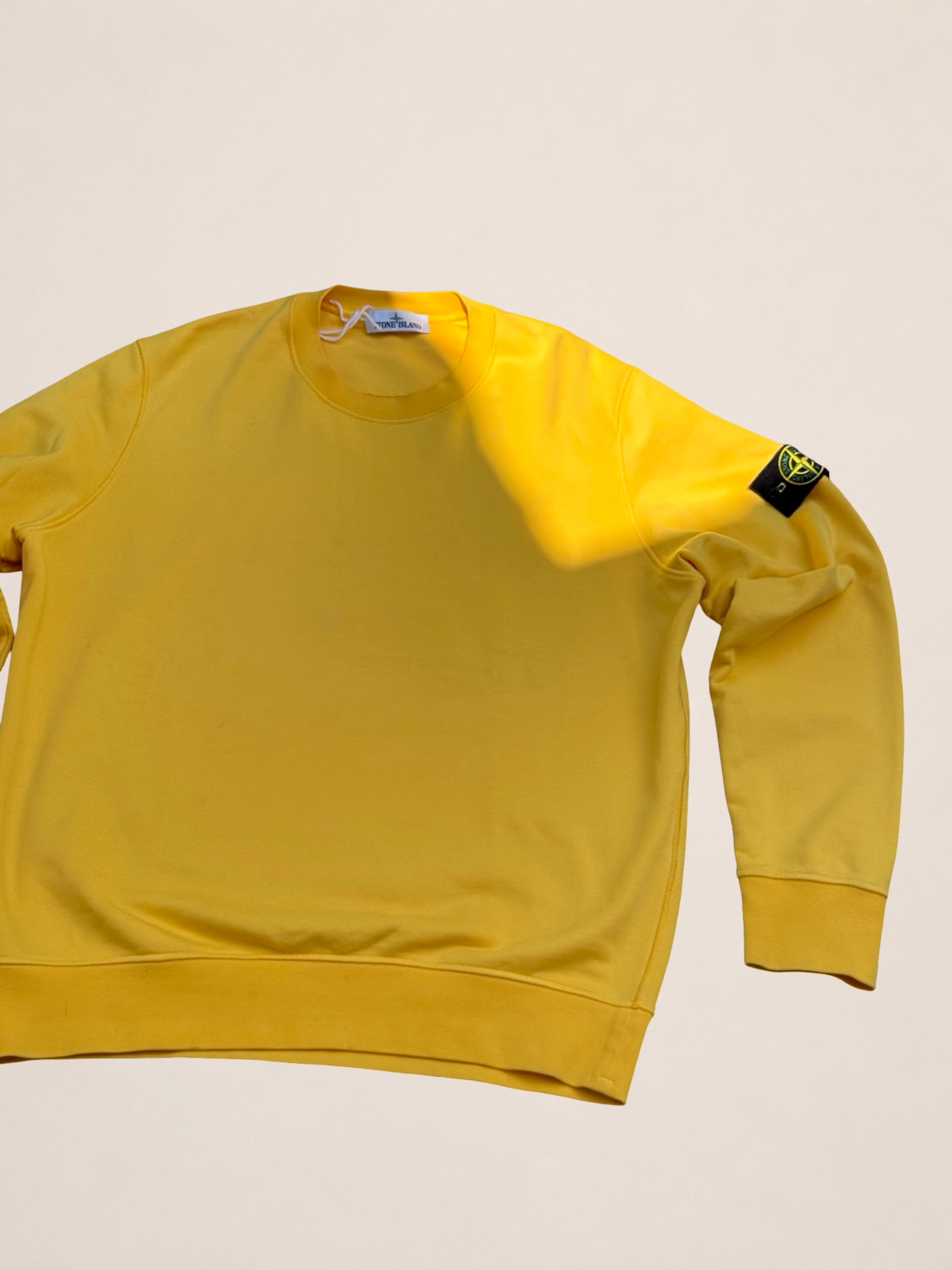 Sweat Stone Island col rond – Jaune – XL – Mixte — vue principale