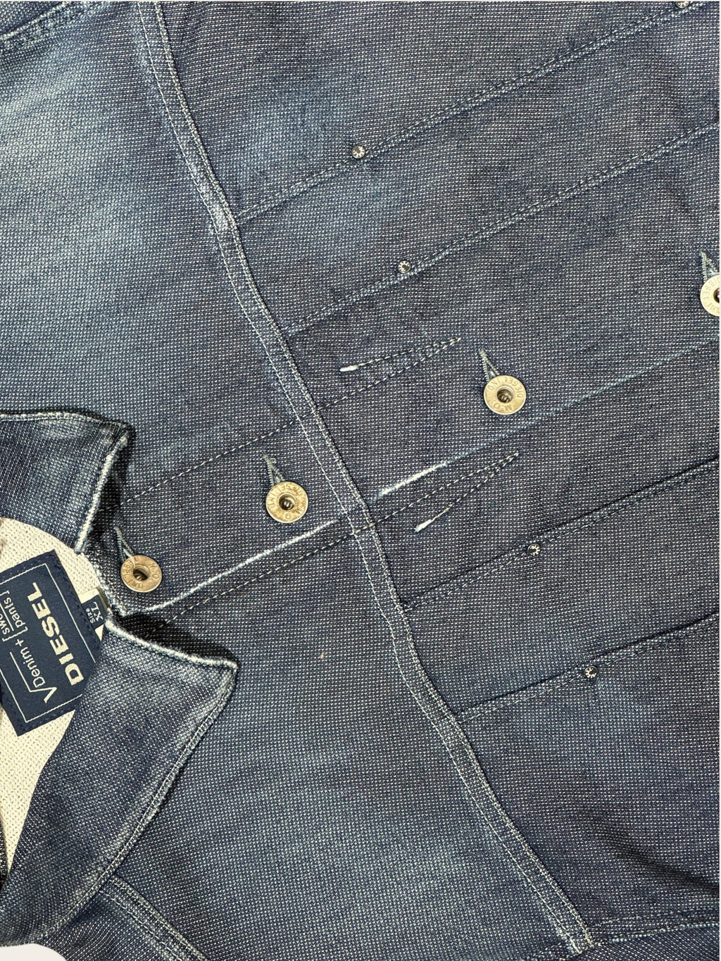 Veste Diesel en jean – Bleu brut – XL – Femme — photo complémentaire 4