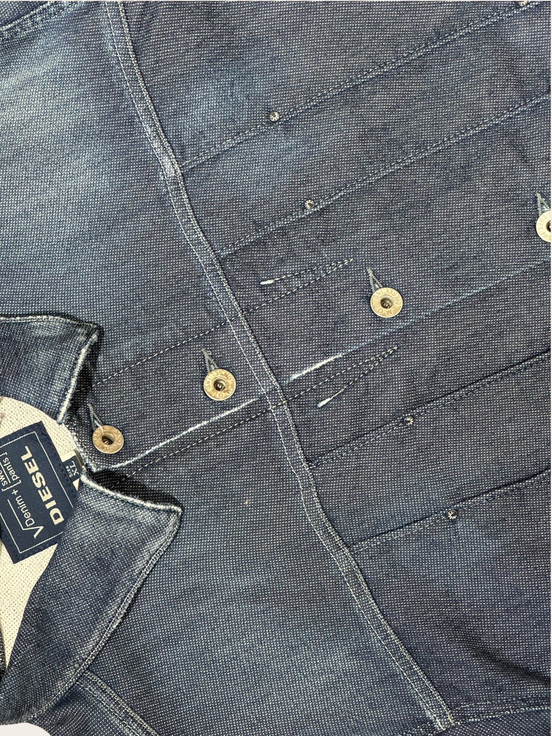 Veste Diesel en jean – Bleu brut – XL – Femme — photo complémentaire 4