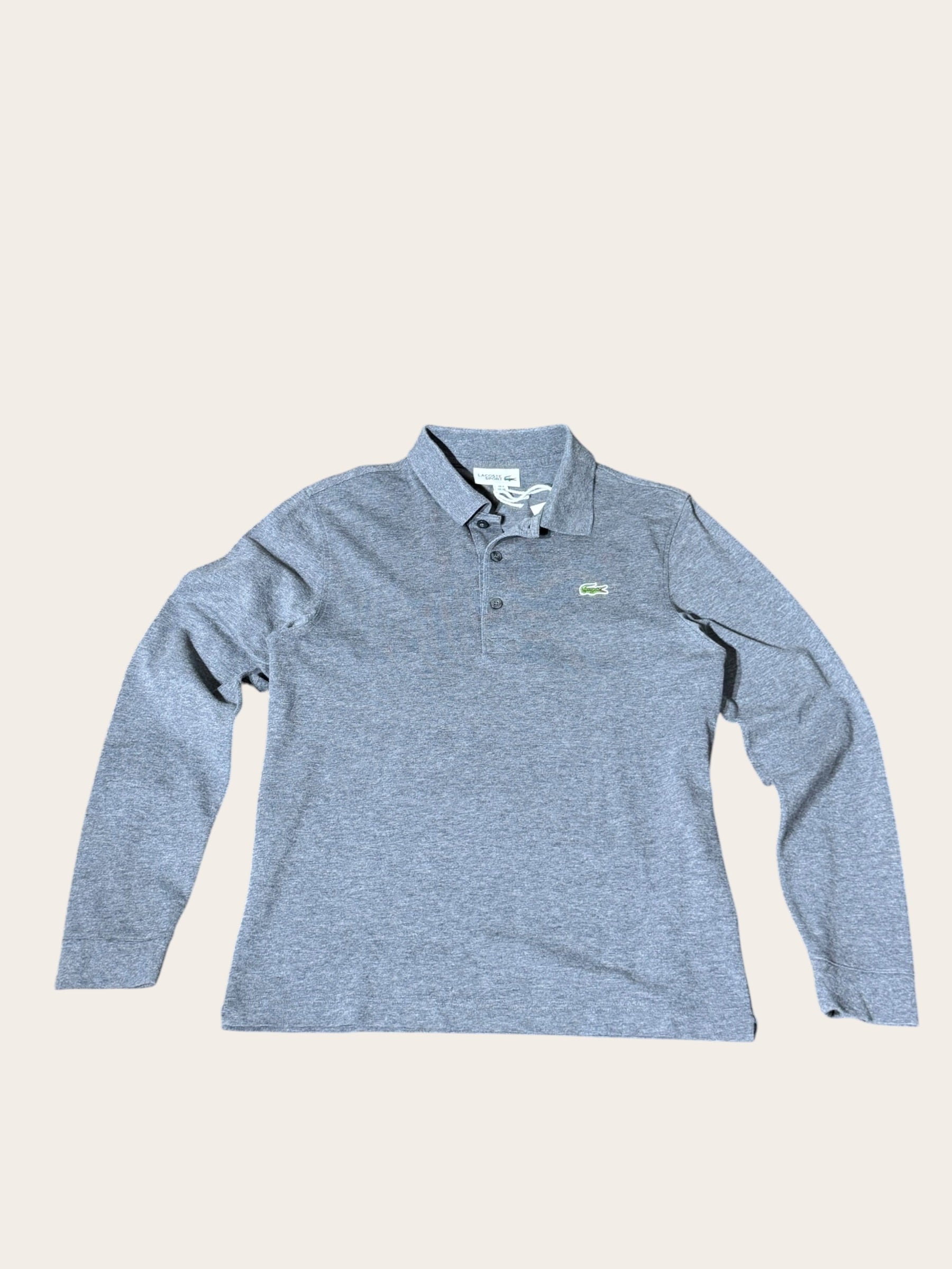 Polo Lacoste Sport à manches longues – Gris anthracite – XS – Mixte — vue principale