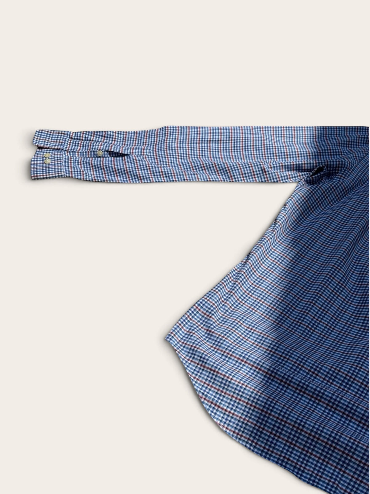 Ralph Lauren Check Shirt – Blue, White and Red – L – Unisex