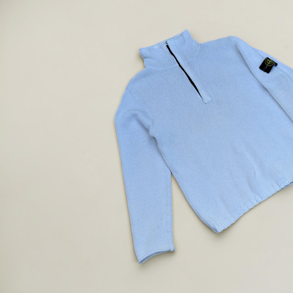 Pull zippé Stone Island – Blanc – L – Mixte — vue principale