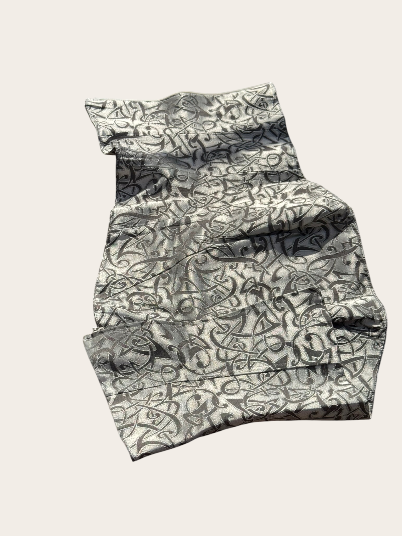 Bustier corset Efel2 en jacquard – Argenté – Taille 2 – Femme — photo complémentaire 4