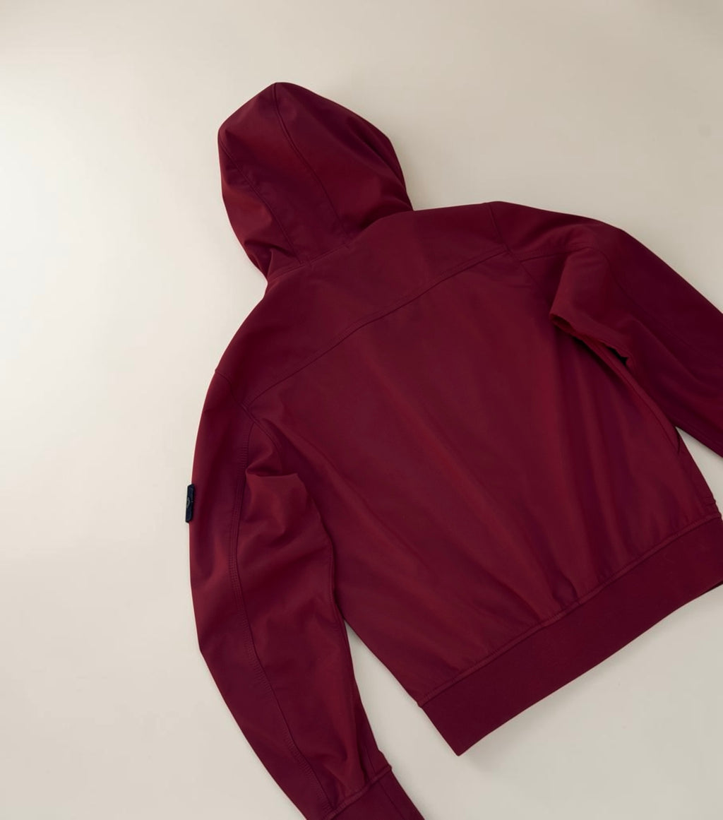 Veste Stone Island Softshell à capuche – Bordeaux – L – Mixte — photo complémentaire 3