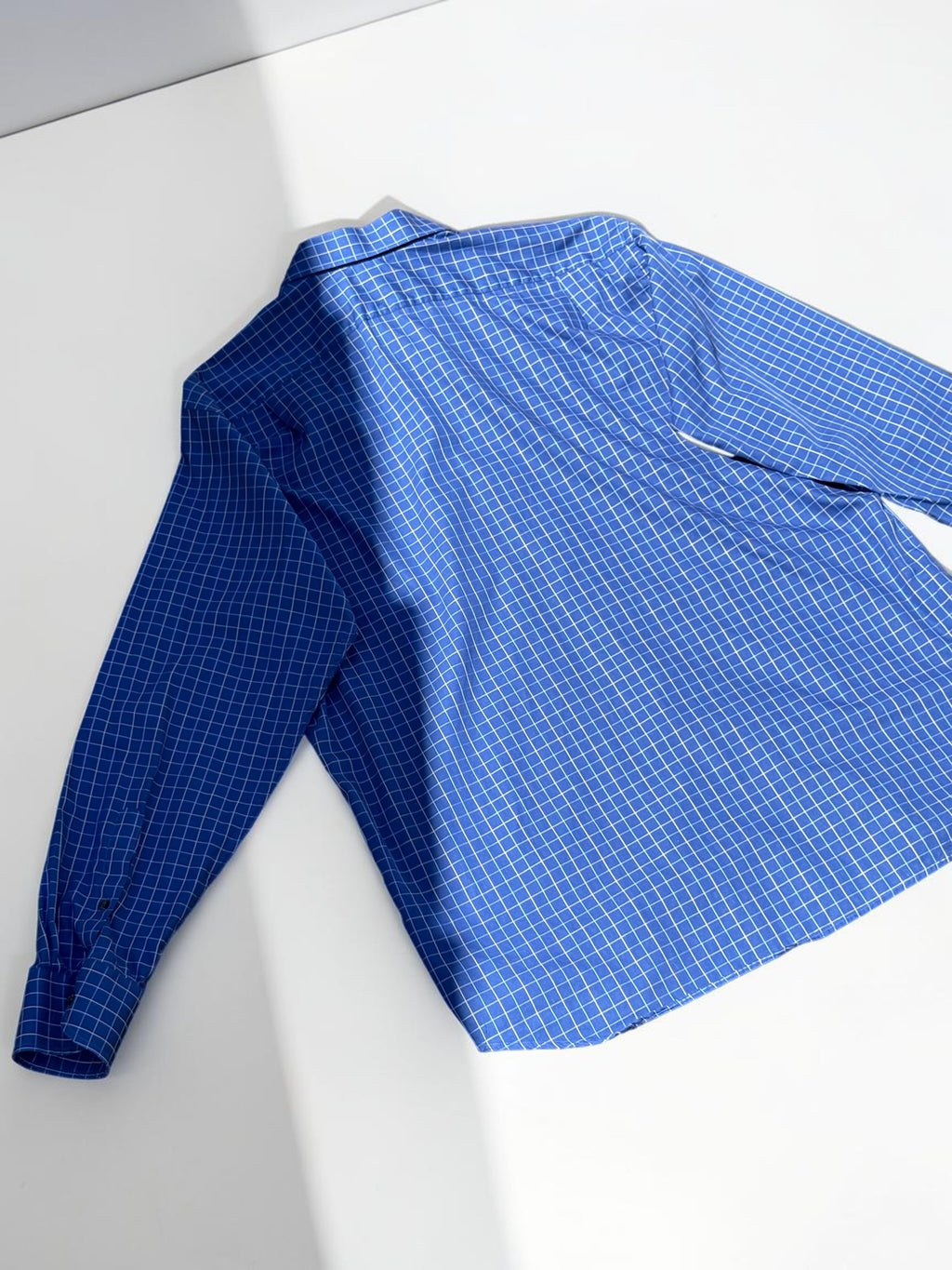 Pierre Cardin checked shirt blue size 16/41-4 men's – view 4