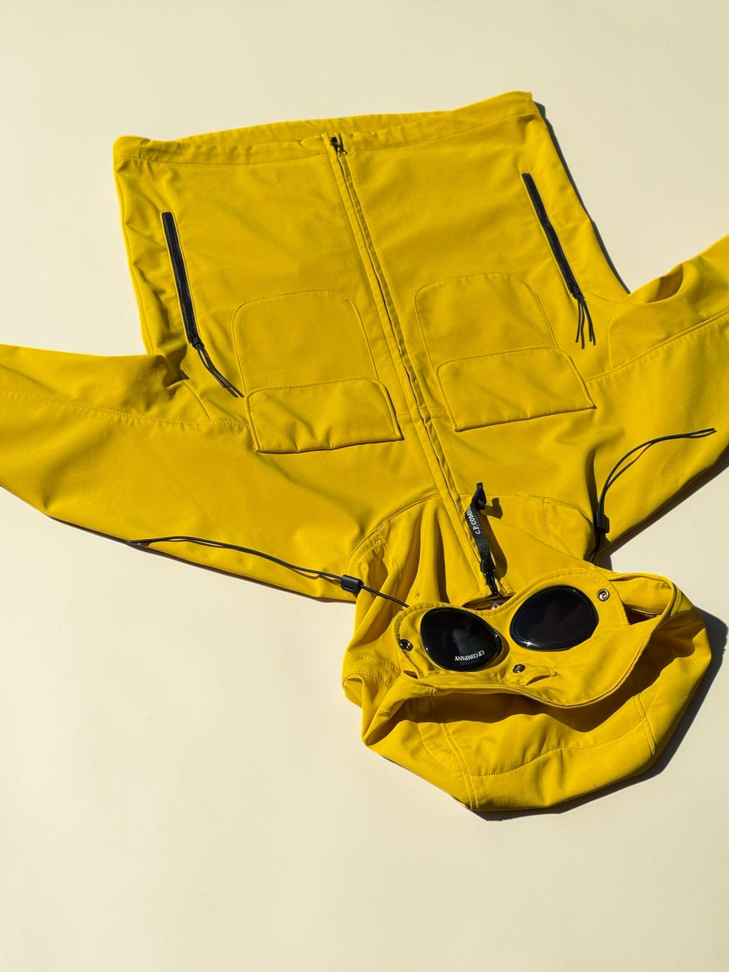 Veste C.P. Company Goggle Softshell – Jaune – T.44 – Mixte — photo complémentaire 3