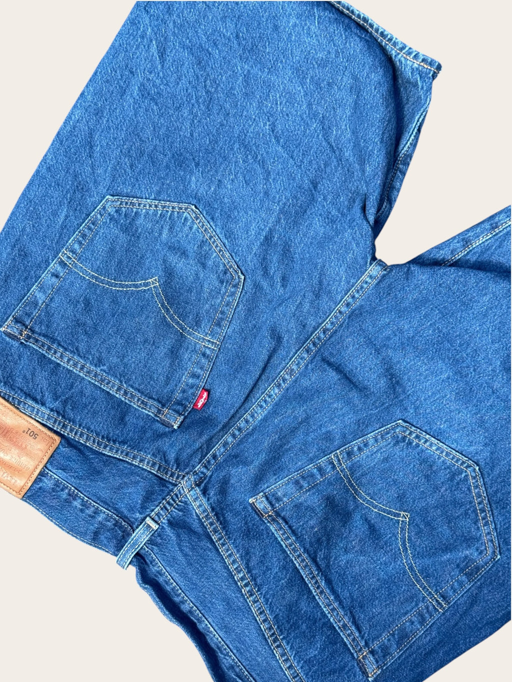 Short Levi’s 501 en denim – Bleu – W36 – Homme – Vintage — photo complémentaire 6