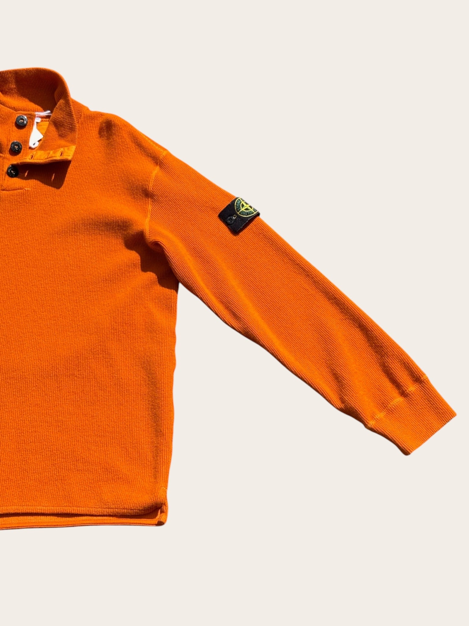 Pull Stone Island Vintage Orange Taille L Homme