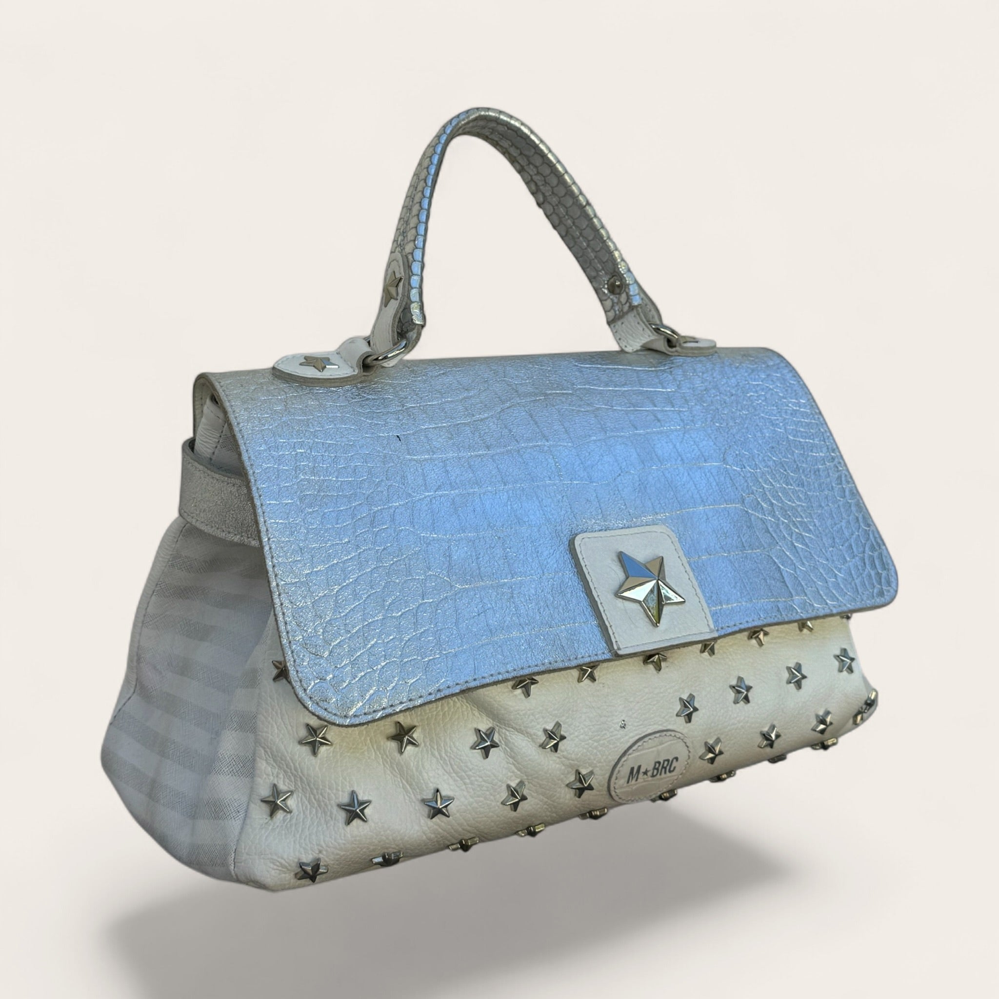 Sac M★BRC en cuir étoilé – Argenté – Taille unique – Femme — photo complémentaire 2
