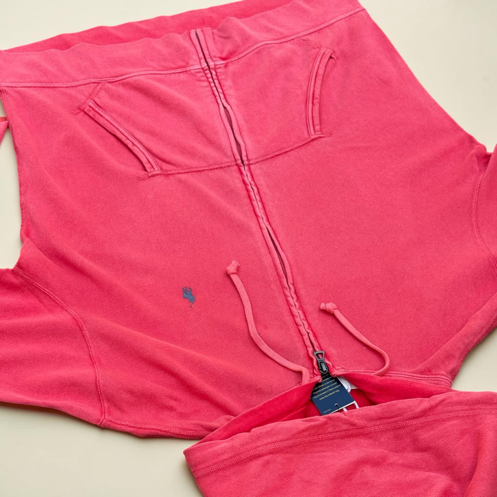Sweat à capuche zippé Polo Ralph Lauren – Rose – L – Mixte — photo complémentaire 3