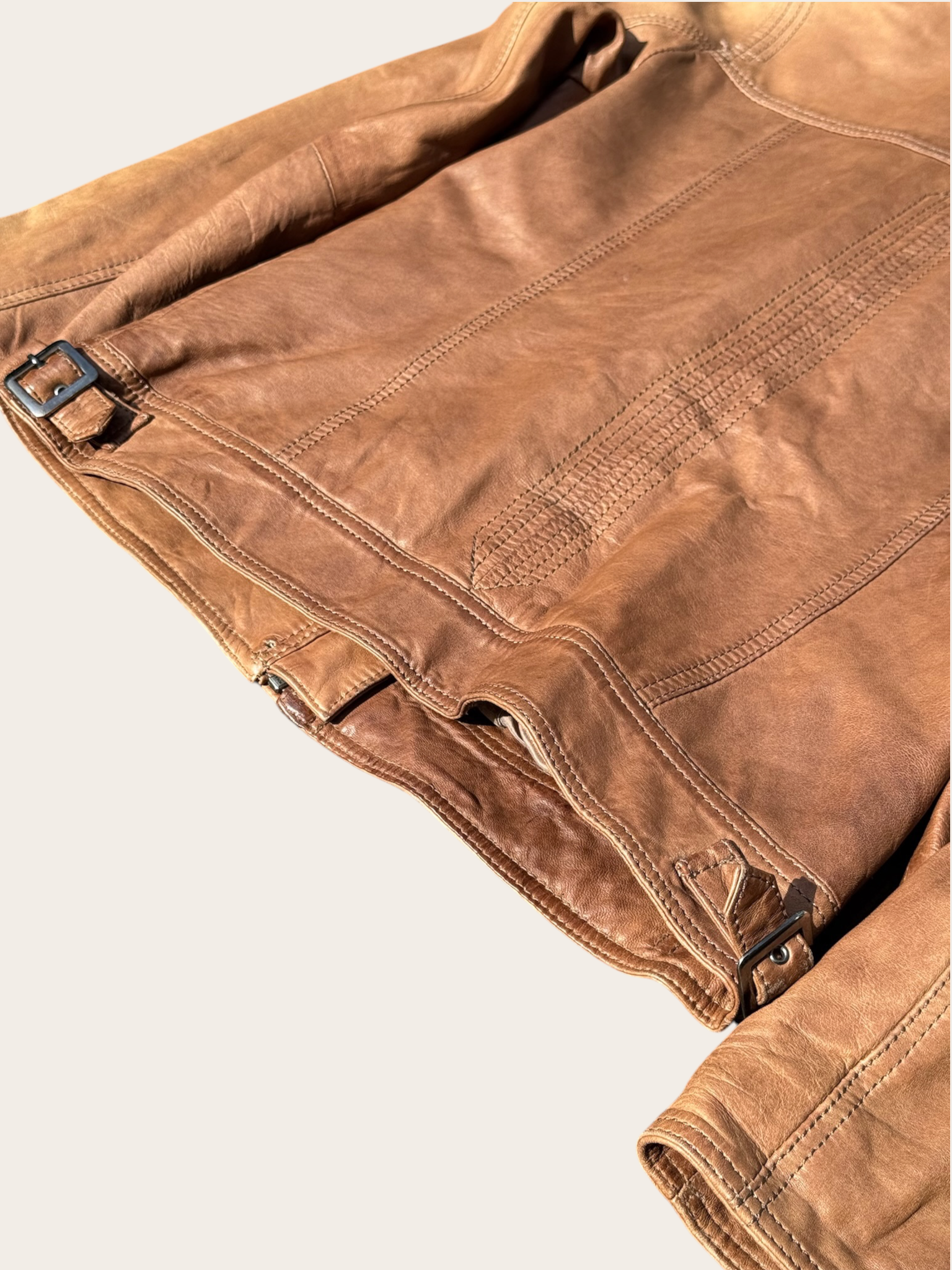 Oakwood Veste en Cuir Marron M Femme