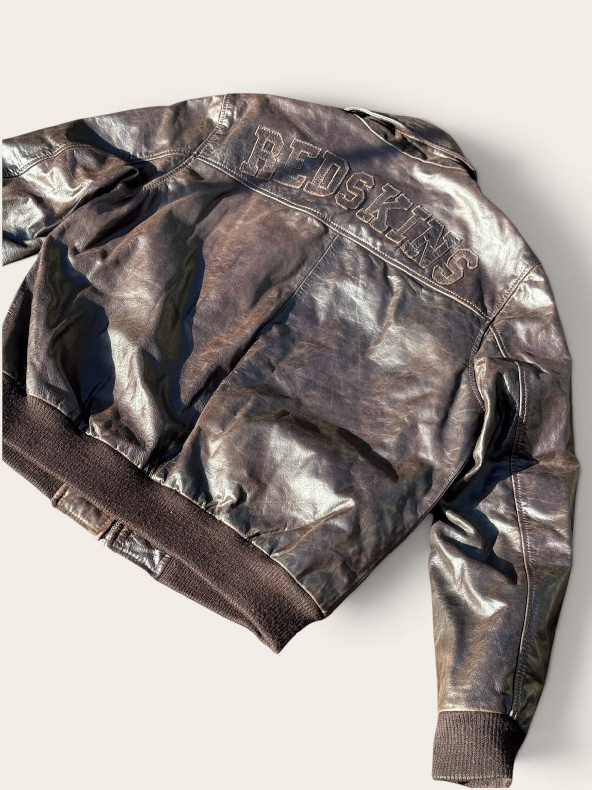Bomber en cuir – Redskins – 3XL – Homme – Vintage