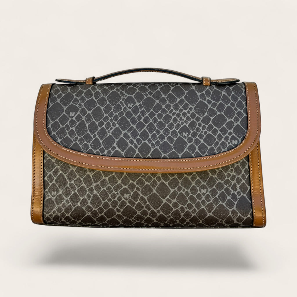 Sac Nina Ricci Toile Monogramme – Camel – Taille unique – Mixte – Vintage années 90 — photo complémentaire 4