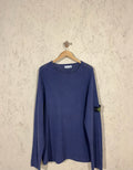 Pull Stone Island Maille Bleu L Vintage Mixte