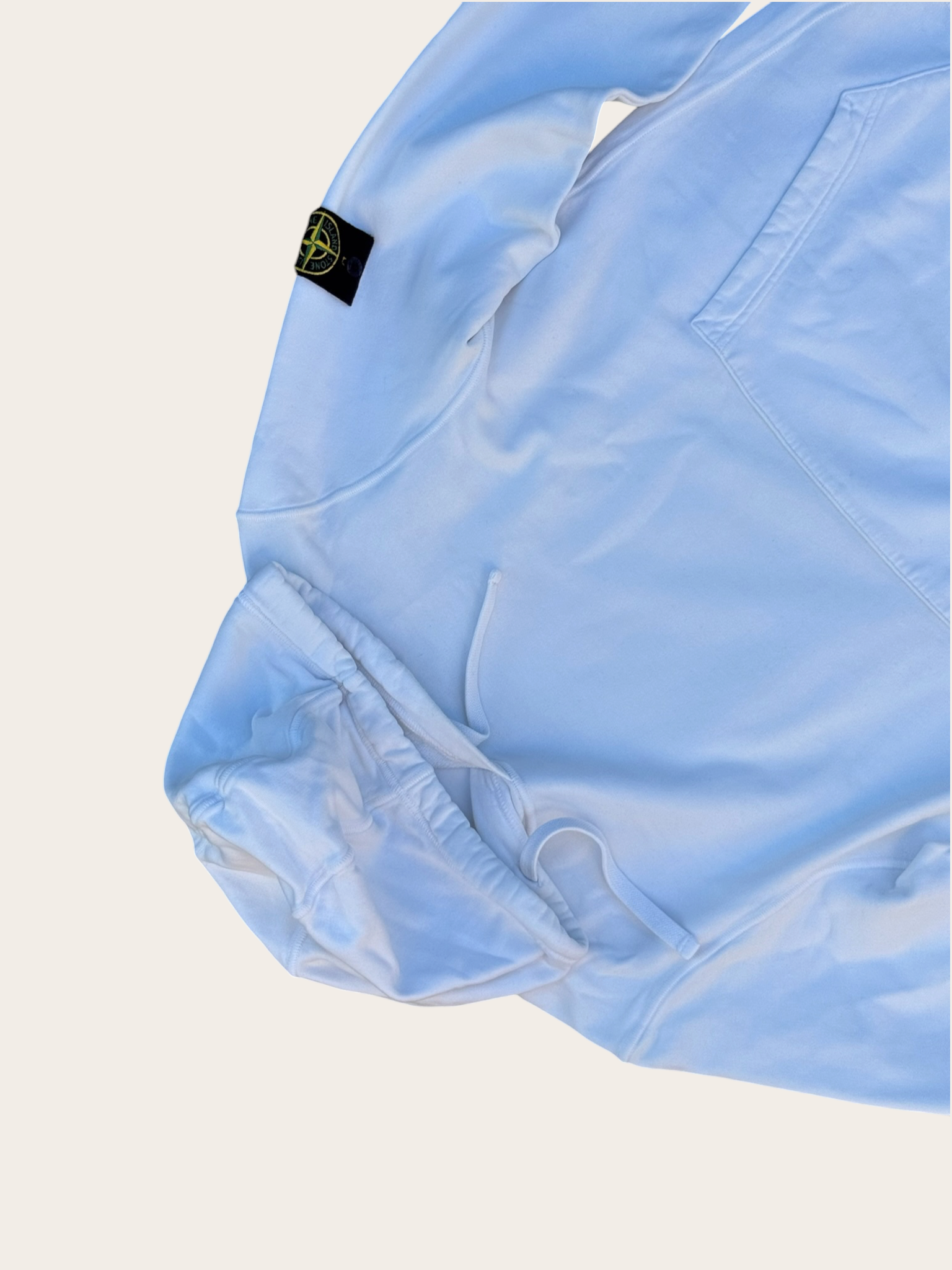 Sweat à capuche Stone Island – Blanc – L – Mixte — photo complémentaire 3
