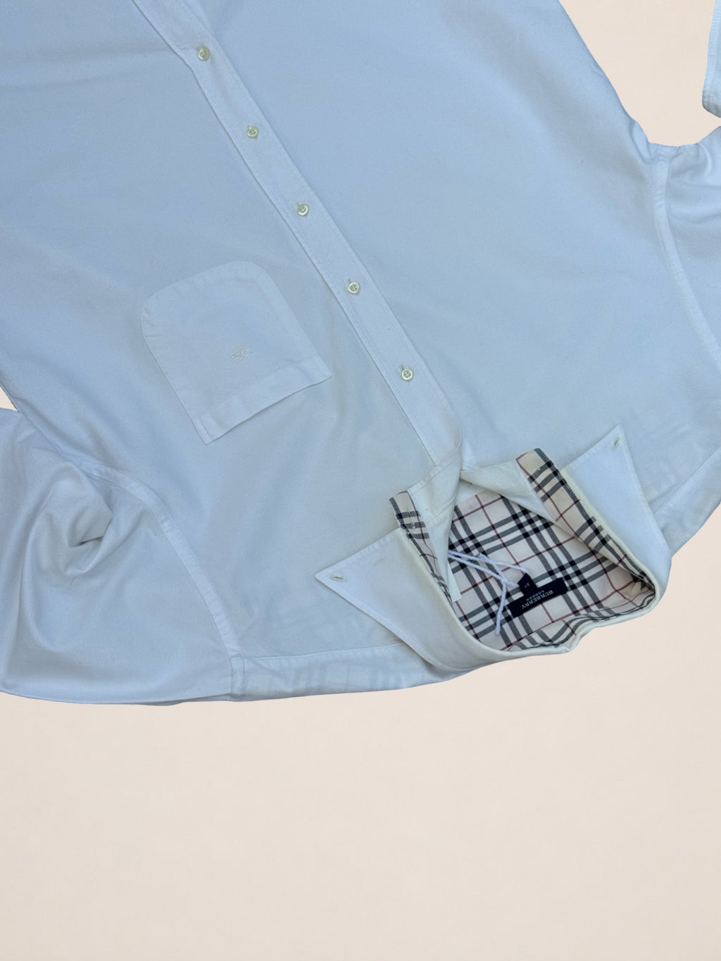 Burberry London Nova Check cotton shirt white size 42 men's – view 3