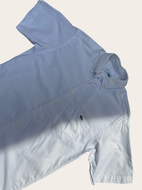 Lacoste short-sleeve shirt white size 39 men's – view 2
