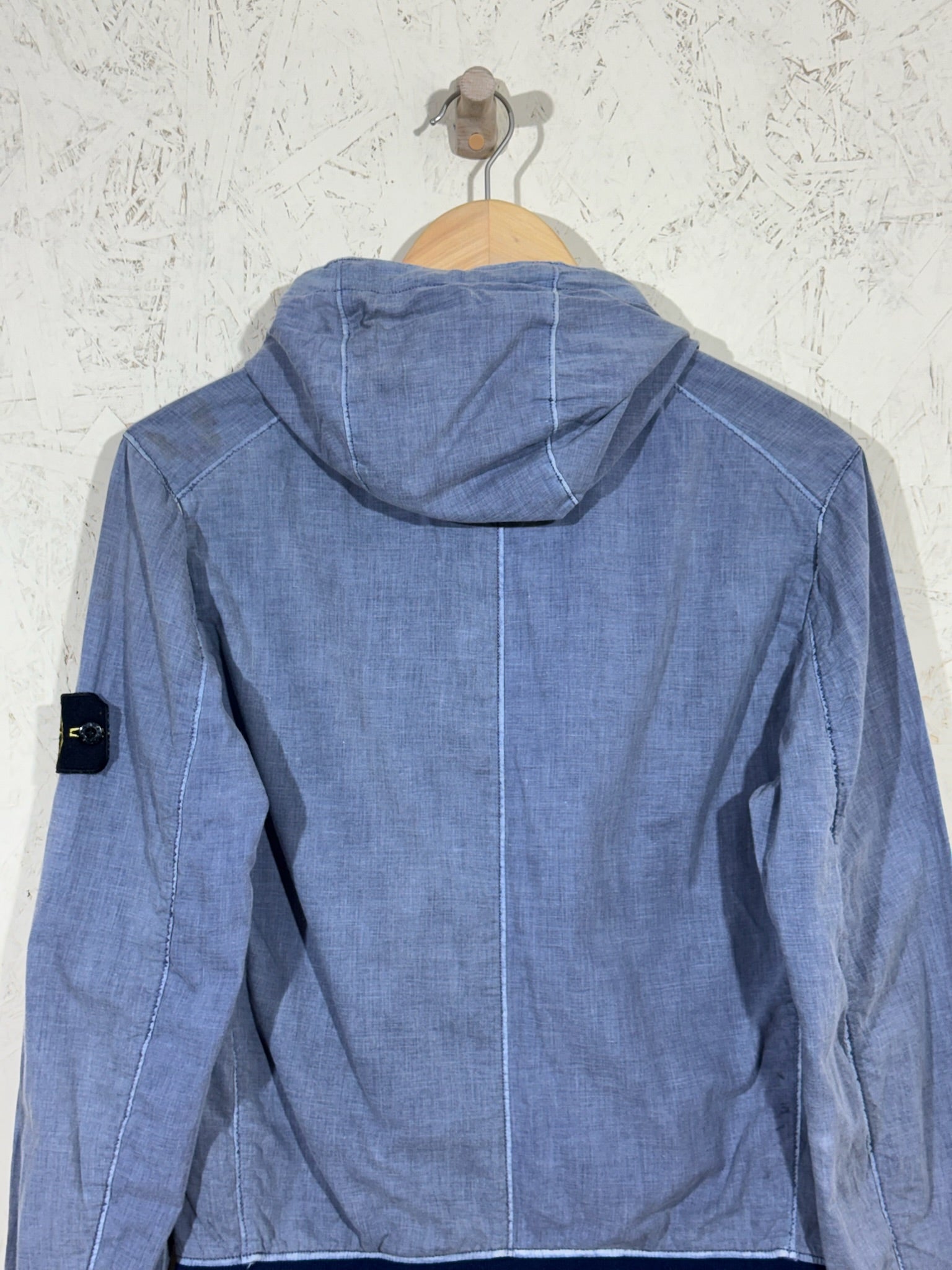 Veste Stone Island Bleu Capuche Vintage S Homme